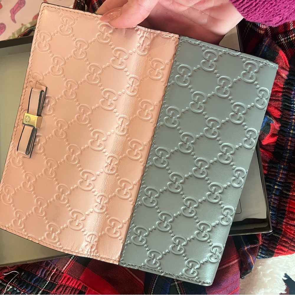 Gucci Guccissima Leather Continental Bow Wallet - Picture 5 of 13